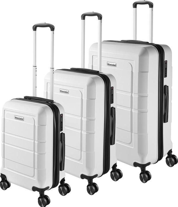 Produktbild tectake Hartschalenkofferset Brice 3-tlg., TSA-Schloss (111 l, M (50 - 90l), L (90 - 115l), XL (ab 115l))