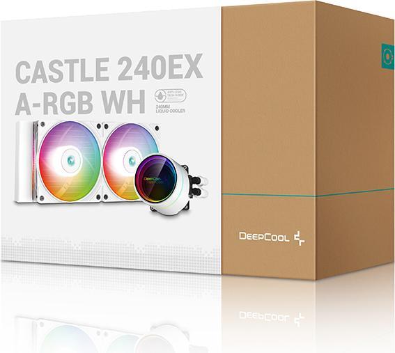 Produktbild Deepcool CASTLE 240EX A-RGB WH Prozessor All-in-One-Flüssigkeitskühler