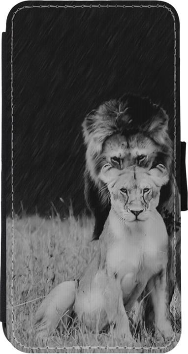 Actual product image PhoneLook Cover Wallet black Angry lions (Apple iPhone 11)