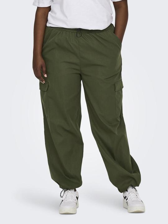 Produktbild Only Normal geschnitten Mittlere Taille Gummizug Elastische Bündchen Cargohose Cargo-Hose (44)