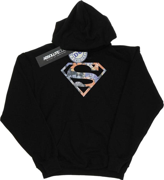 Immagine prodotto Superman Floral Logo 2 Felpa con Cappuccio Ragazzi (152, 158)