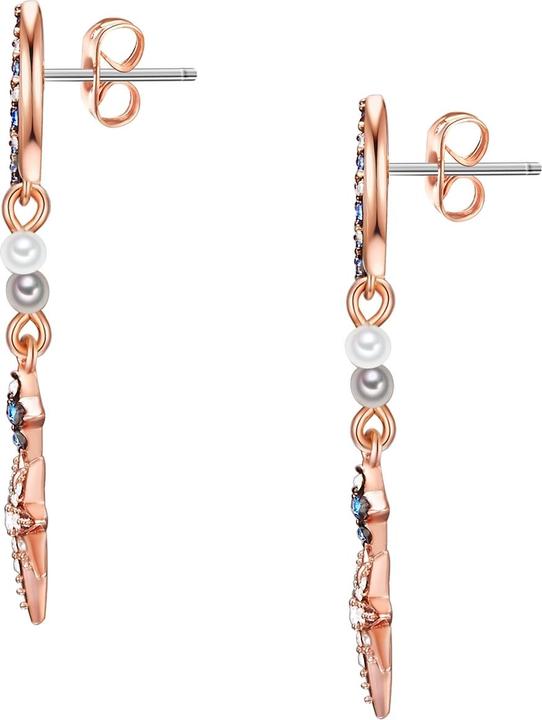 Produktbild Lulu & Jane Halbmond/Stern Messing verziert mit Kristallen von Swarovski® Perle (synth.) roségold - 33138 (Messing)