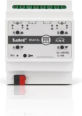 Produktbild Satel KNX 2-Kanal Jalousieaktor 24V DC KNX-BSA12L (Rolladenaktor)