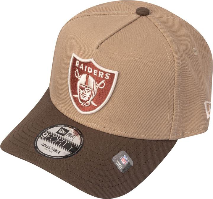 New Era 9Forty A-Frame Cap - Las Vegas Raiders Khaki Walnut (One Size)