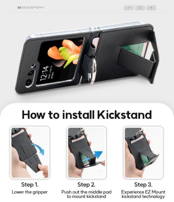 Produktbild Goospery Easy Standing Diary Series Hülle (Samsung Galaxy Z Flip6)