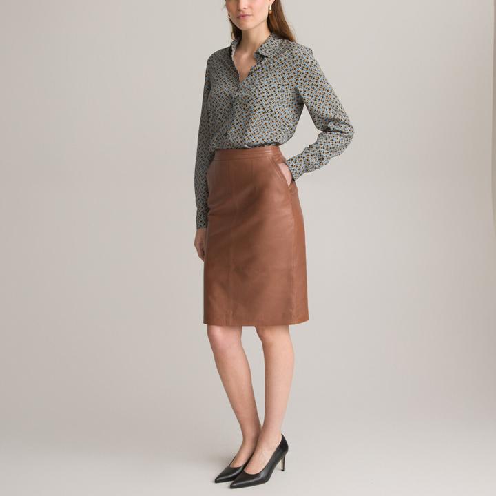 Actual product image Anne Weyburn Leather skirt (36)