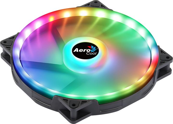 Produktbild AeroCool Duo 20 Computergehäuse Ventilator 20 cm Schwarz (200 mm, 1 x)