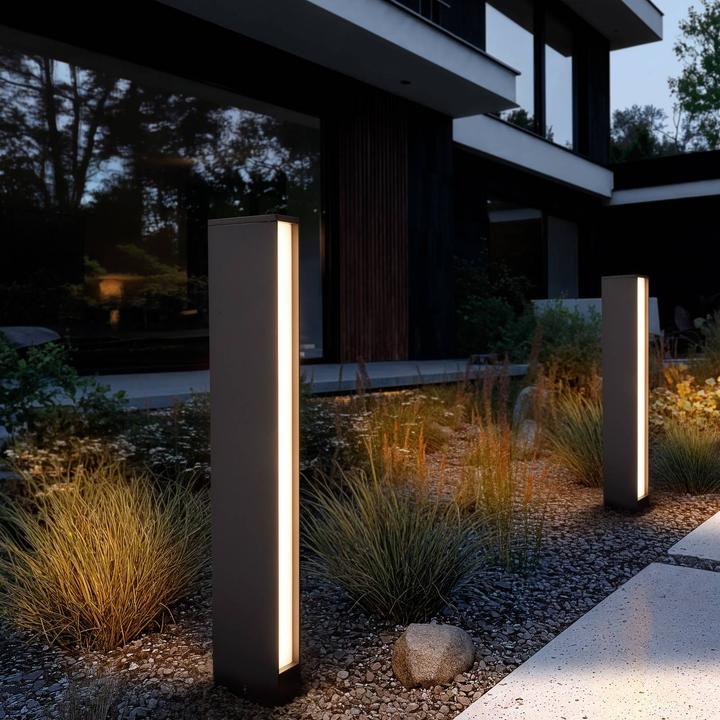 Produktbild Lucande Lirka 2 Aussen Garten Leuchte Dark Grey/White (IP54)