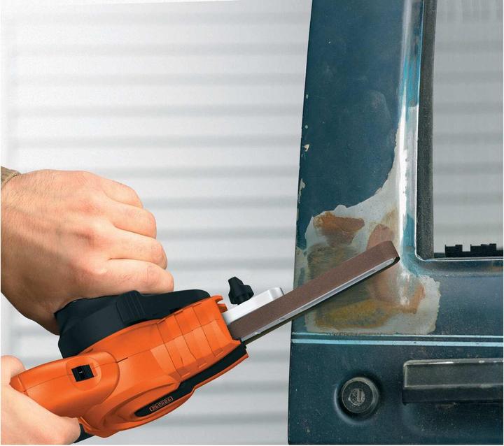 Produktbild Black & Decker Powerfeile KA900E mit CyclonicActionStaubabsaugung (Bandschleifer, 350 W)