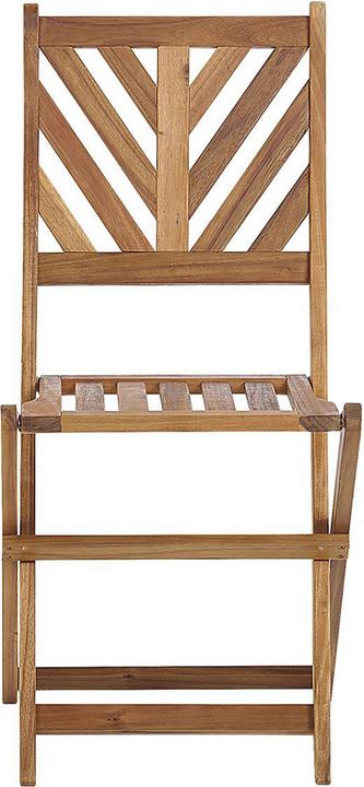 Immagine prodotto Beliani Set da balcone in legno di acacia marrone chiaro a 2 posti TERNI (58 cm)