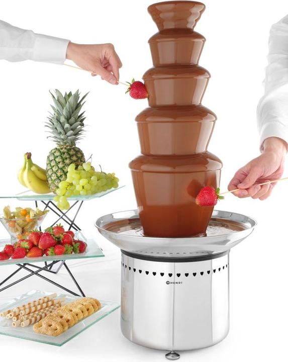 Actual product image Hendi Chocolate fountain 5 levels stainless steel 230V 265W