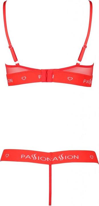 Actual product image Passion Ouvert bra plus semi-transparent thong (XL)