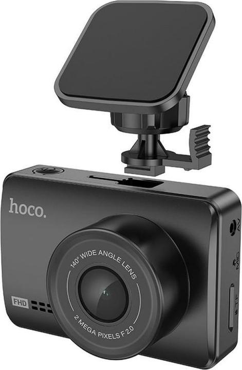Actual product image Hoco Headphone with microphone car camera with screen 2,45" + rear camera 1080P/30fps DV3 black (Built-in display, Bluetooth, Night vision, Built-in microphone, Full HD)