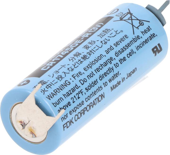 Produktbild FDK Sanyo Lithium Batterie CR17450E-R Size A, ++- (1 Stk., CR17450, 2400 mAh)