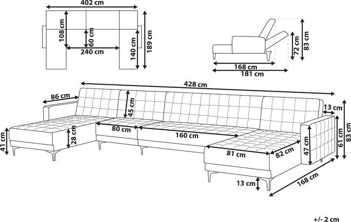 Actual product image Beliani Aberdeen (Sofa landscape)