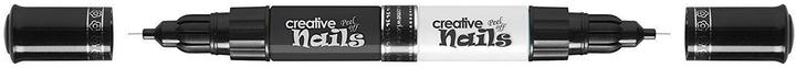 Produktbild Creative Nails Lackstift 2er (Nagellacktrockner, Weiss, Schwarz)