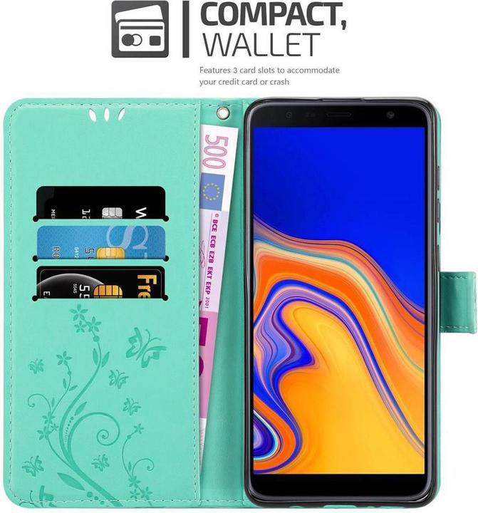 Actual product image Cadorabo Flower Book cover (Samsung Galaxy J4+)