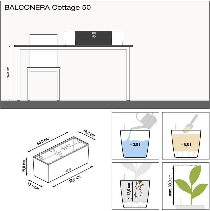 Actual product image Lechuza Balconera Cottage (19 cm)