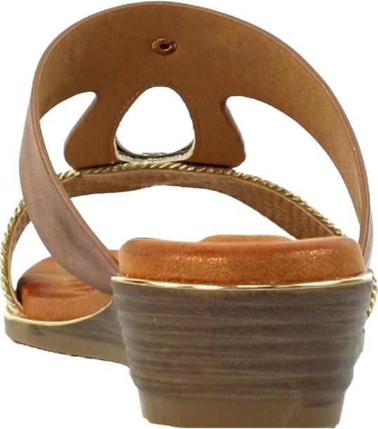 Actual product image Lunar Womens/Ladies Porto Wedge Heel Sandals (37)