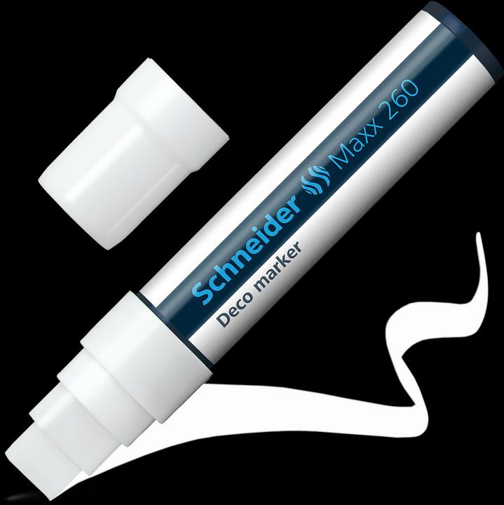 Actual product image Schneider Maxx 260 chalk pen (e) (White, 15 mm, 1 x)