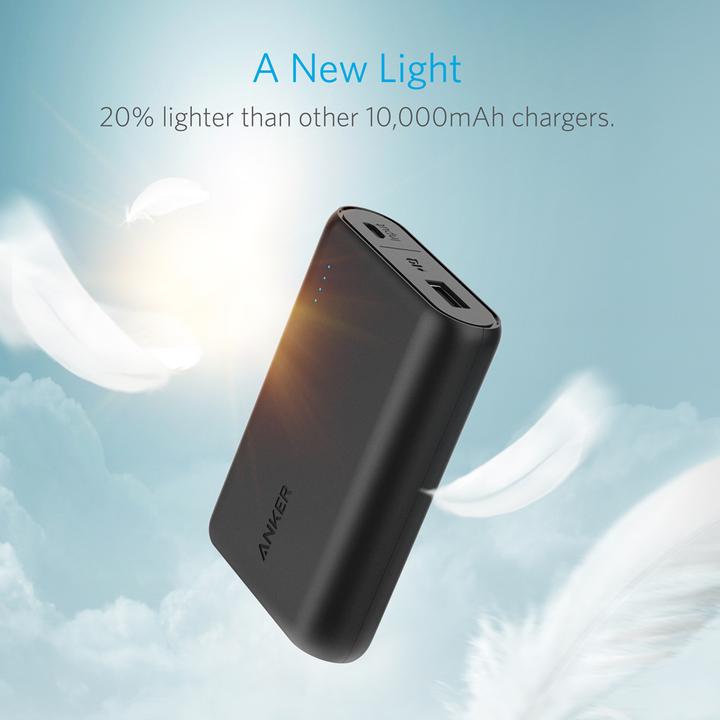 Immagine prodotto Anker Powerbank PowerCore 10000mAh, nero (10000 mAh, 36 Wh)