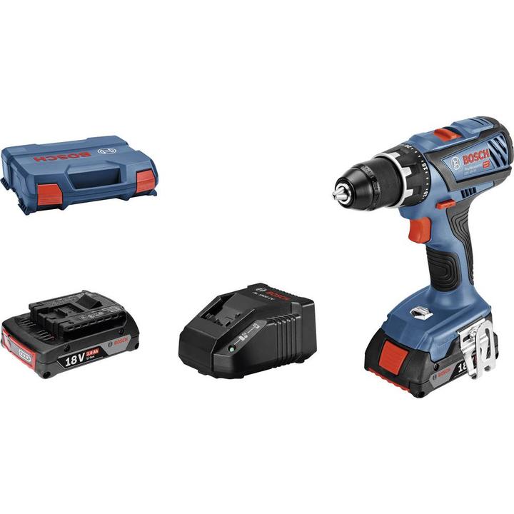 Image du produit Bosch Professional ON GSR 18V-28 (2x2.0Ah  GAL 18V-20  LC) (Fonctionnement sur batterie)