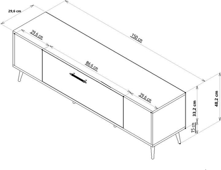 Actual product image Kalune Design Decorium Flat TV Stand