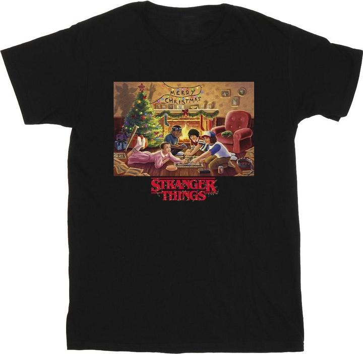 Netflix Stranger Things Christmas Gathering TShirt Jungen