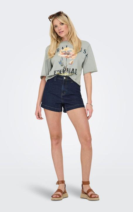 Produktbild Only ONLPARIS Hohe Taille Normal geschnitten Jeans-Shorts Jeans-Shorts (XL)