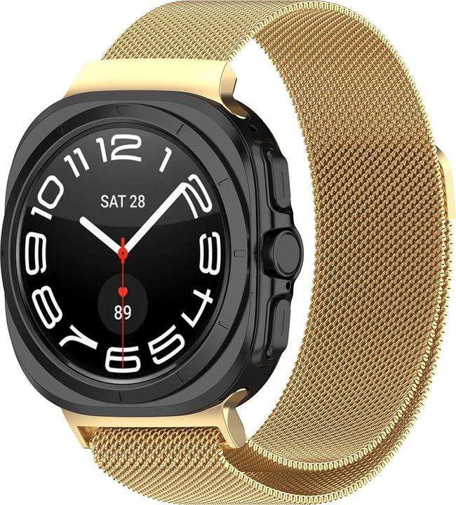 Produktbild Techsuit - Watchband (W009) - Samsung Galaxy Watch Ultra 47mm - Gold (Edelstahl)