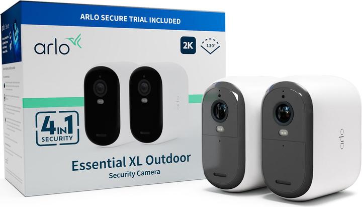 Arlo Essential XL 2K Outdoor Camera (2560 x 1440 Pixels)