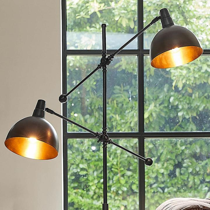 Image du produit Loberon Lampadaire Charmoire marron antique/noir (E27)