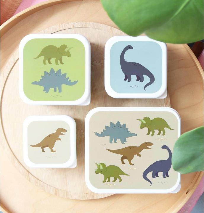Image du produit A Little Lovely Company ALLC Lunch & Boîte à goûter Dinosaure SBSEDI38