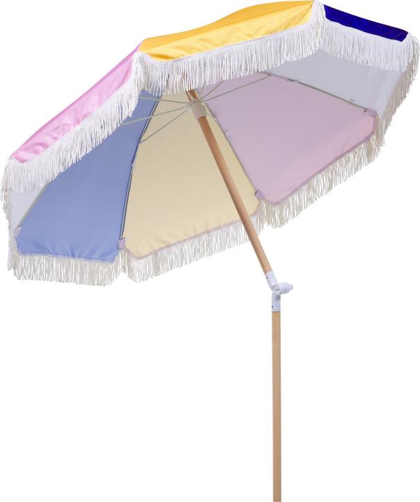 Produktbild Beliani Sonnenschirm ⌀ 150 cm bunt mit Volant MONDELLO (1.50 m)
