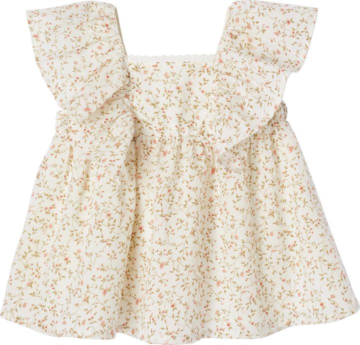 Vertbaudet Festliches Mädchen Baby Blumenkleid mit Schmetterlingsärmeln