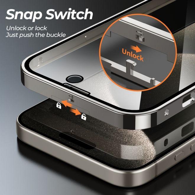 Immagine prodotto MU Classic Edizione con bloccaggio del manicotto a 360 gradi (Apple iPhone 15 Pro)