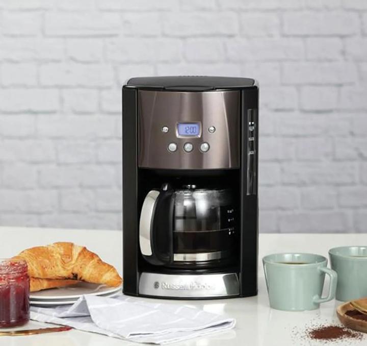 Actual product image Russell Hobbs 26160 Digital Glass Coffee Maker Matt Black