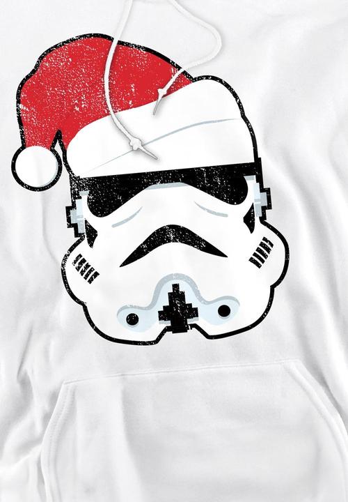 Actual product image Star Wars Mens Stormtrooper Santa Christmas Hoodie (XL)