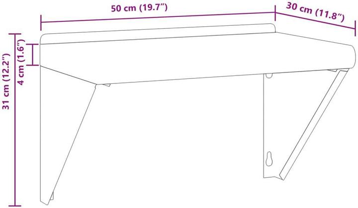 Actual product image VidaXL Noble wall shelf