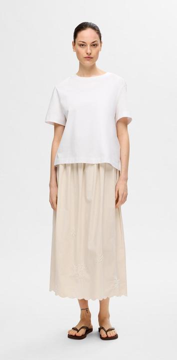 Actual product image Selected Femme Embroidered maxi skirt (36)