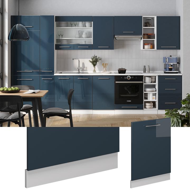 Actual product image Vichy Frontblende Fame-Line, Dunkelblau Hochglanz/Weiss, 60 cm ohne Arbeitsplatte