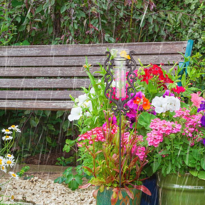 Actual product image Relaxdays Rain Gauge Vintage