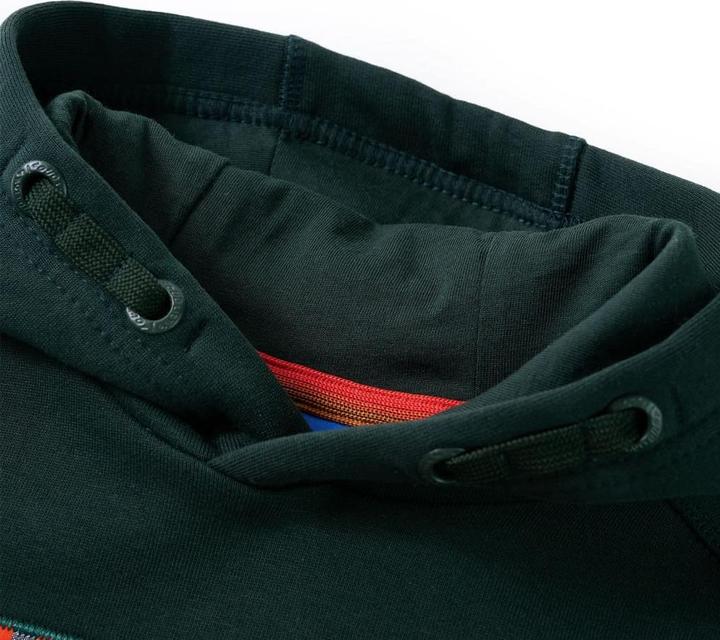 Image du produit VidaXL Sweat à capuche enfant vert foncé 128,Matériau : 92 (128)
