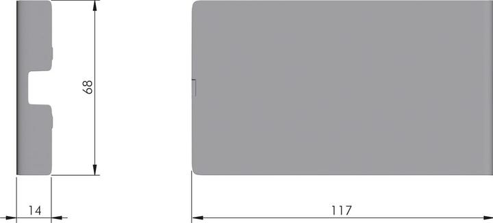 Actual product image Italiana Ferramenta Abdeckkappe für Kiaro easy,anth (1 pcs.)