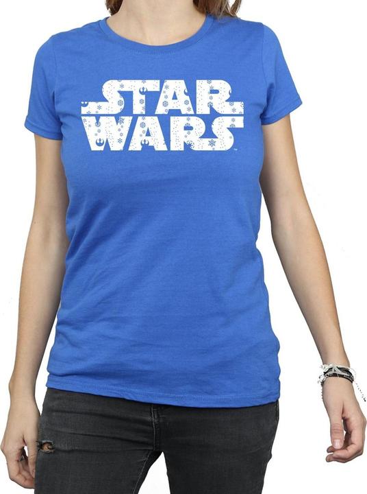 Immagine prodotto Star Wars Christmas Logo Maglietta Donna (XXL)