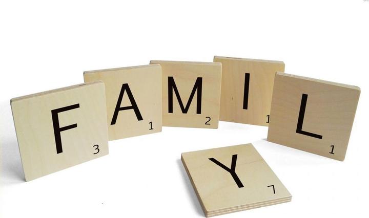 Actual product image Trenddeko Letter bricks Family (20 x 20 cm)
