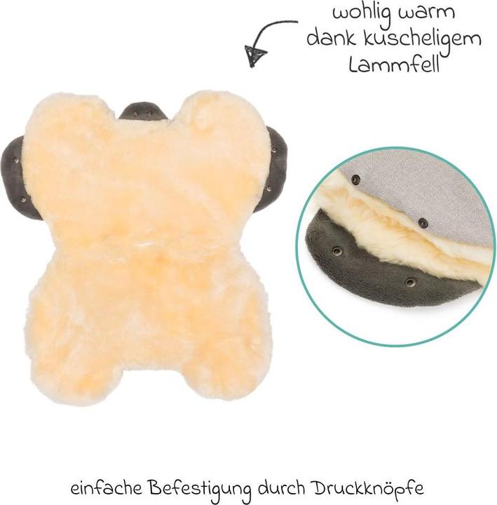 Actual product image Fillikid Handwärmer Lammfell-Handwärmer Nyby Style für Buggy