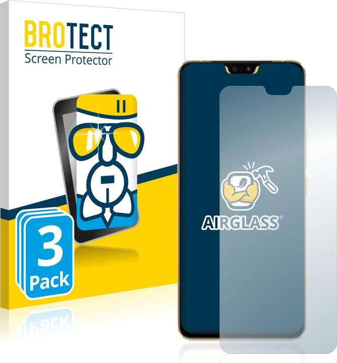 Actual product image BROTECT AirGlass Glass (3 Piece, Vivo V23 5G)