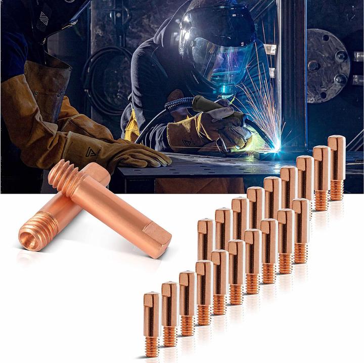 Produktbild Stahlwerk Stromdüsen AK15 MB15 Kontaktdüsen M6x25 0,9 mm MIG MAG Verschleissteile