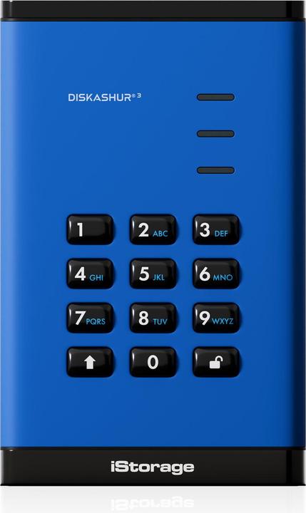 iStorage diskAshur3 SSD 16TB - Bleu (16000 Go)